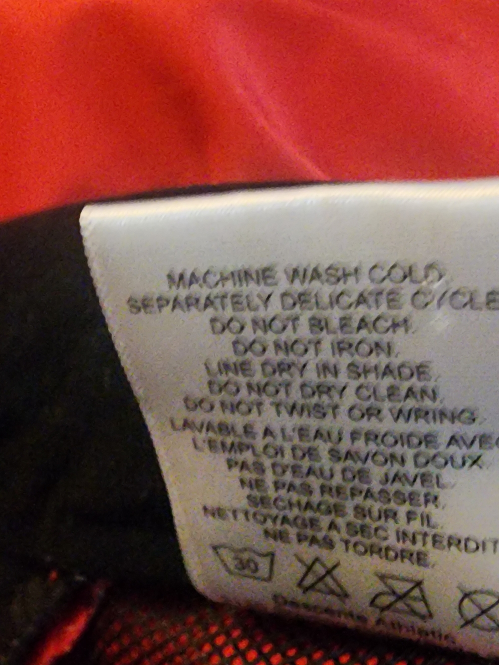 Descente Red Performance Zip Jacket with Black Trim - Picture 3 of 13